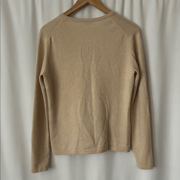 Peter Millar Luxurious Oat Beige π―% Cashmere Sweater **Size L** πΈπΈ - Picture 2 of 6